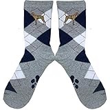YourBreed Clothing Company Embroidered Plott Hound Argyle Socks