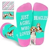 HAPPYPOP Beagle Socks for Women - Crazy Gifts for Beagle Lovers, Dog Gifts for Dog Lovers