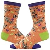Women's Happy Hallowiener Socks Funny Halloween Pet Dog Puppy Dachshund Lover Footwear