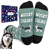 Zmart Husky Socks for Women Men - Funny Husky Gifts for Dog Lovers, Dog Women Men Gifts for Christmas