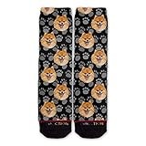 Function - Pomeranian Dog Face Fashion Socks Pattern Head Colors Puppy Love