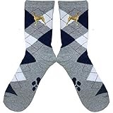 YourBreed Clothing Company Embroidered Basenji Argyle Socks