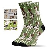 ZZRIUP Dogs Socks for Women Men, German Shorthair Pointer Gifts for Dogs Lover, Dog Mom Gifts for Women Wife, Dog Dad Gifts