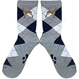 YourBreed Clothing Company Embroidered Rhodesian Ridgeback Argyle Socks