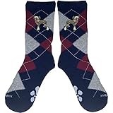 YourBreed Clothing Company Embroidered Chinese Crested Argyle Socks