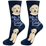 E&S Pets Pet Lover Socks, Life is Better with a Goldendoodle