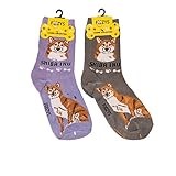 Foozys Unisex Crew Socks | Canine/Dog Collection | Shiba Inu