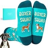 Zmart Funny Boxer Dog Gifts - Fun Boxer Dog Socks for Boxer Lovers, Men Women Christmas Gifts