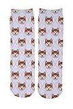 Adorable Dog Breed Design Novelty Argyle Socks (Akita)
