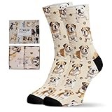ZZRIUP Dogs Socks for Women Men, English Bulldogs Gifts for Dogs Lover, Dog Mom Gifts for Women Wife, Dog Dad Gifts