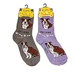 Foozys Unisex Crew Socks | Canine/Dog Collection | Bulldog