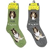 Foozys Unisex Crew Socks | Canine/Dog Collection | Collie