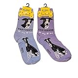 Foozys Unisex Crew Socks | Canine/Dog Collection | Greyhound
