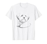 Vintage Coton de Tulear Drawing Art Design T-Shirt