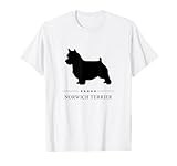 Norwich Terrier Black Silhouette T-Shirt