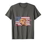 American Flag Dog Chesapeake Bay Retriever T-Shirt