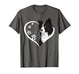 Border Collie Shirts For Women Girls Kids Heart Cute T-Shirt