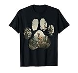 Rhodesian Ridgeback Mountain Paw Design Dog Mom Dad T-Shirt