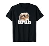 Mens Womens Cute Kids Bro Bruh Pekingese Dog Lover T-Shirt