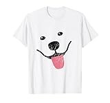 Samoyed Face Sammy Smile t-shirt. Distressed design T-Shirt