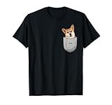 Welsh Corgi Pembroke Chest Pocket for Dog Owners T-Shirt