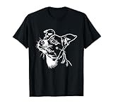 Cute Rat Terrier Face Dog Graphic Design Men Women Girls Kids T-Shirt
