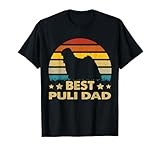 Best Puli Dad Ever Retro Vintage Dog Lover Gift Men Women T-Shirt
