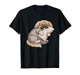 Funny Sleepy Pekingese Pajama Men Women Kids T-Shirt