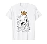 Sussex Spaniel Dog Wearing a Crown T-Shirt for Men Women Girls Kids