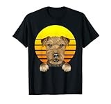 Vintage Sunset Lakeland Terrier Dog Lover T-Shirt