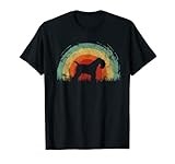 Retro Lakeland Terrier Vintage Rainbow Dog Men Women T-Shirt