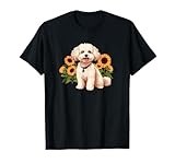 Maltipoo Dog Gifts Shirts & Hoodies Cute Funny Sunflowers Maltipoo Lover T-Shirt