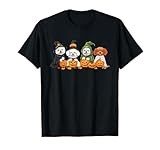Cute Fall Bichon Frise Dog Owner Halloween T-Shirt
