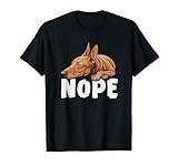 Pharaoh Hound Nope Funny Lazy Pet Dog Cute T-Shirt for Men Women Kids