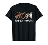 Peace Love Mini Aussie Miniature Australian Shepherd T-Shirt