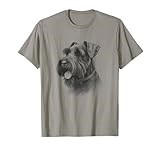 Vintage Giant Schnauzer Drawing Art Design T-Shirt
