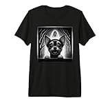 Chihuahua Haunted by Ghost Funny Halloween Premium Tri-Blend T-Shirt