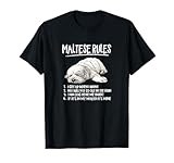 Mens Womens Funny Cute Rules Sleeping Napping Maltese Lover T-Shirt