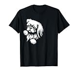 Cute Pekingese Peeking Dog Graphic Design Men Women Girls Kids T-Shirt