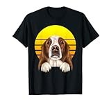 Vintage Sunset Irish Red and White Setter Dog Lover T-Shirt for Men Women Kids