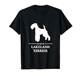 Lakeland Terrier Dog White Silhouette T-Shirt