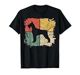 Square Retro Schnauzer Owner Gift Standard Giant Dog Dad Mom T-Shirt