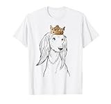 Saluki Dog Wearing Crown T-Shirt