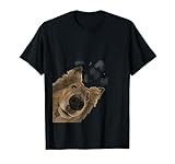 Rough Collie Gifts Funny Curious Dog T-Shirt, Men's Unisex Adults, Black, Short Sleeve, Classic Fit, Cotton Polyester, Novelty T-Shirt