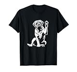English Mastiff Love Dog Paw Heart Graphic Design Men Women Girls Kids T-Shirt