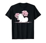 Japanese Kawaii Sakura - Cherry Blossom Japanese Spitz Dog T-Shirt for Men Women