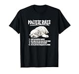 Mens Womens Funny Cute Rules Sleeping Napping Maltese Lover T-Shirt