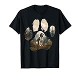 English Springer Spaniel Mountain Paw Design Dog Mom Dad T-Shirt