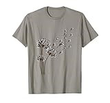 Boston Terrier Flower Fly Dandelion Funny Dog Lover Dog Dad T-Shirt