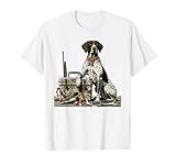 Old School Camo German Shorthaired Pointer, Hunting Dog Mom T-Shirt